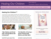Tablet Screenshot of healingourchildren.org