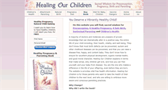 Desktop Screenshot of healingourchildren.net